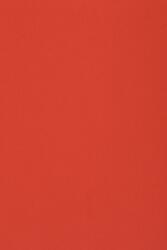 Favini Hârtie decorativă colorată simplă Burano 250g B61 Rosso Scarlatto roșu 70x100 R125 1 buc