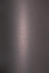 Hârtie decorativă colorată metalizată Aster Metallic 120g Black Cooper negru cu pete de cupru 72xx102 R250 1 buc