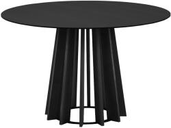 MICADONI Fekete tölgyfa étkezőasztal Micadoni Mojave 120 cm (MIC_TAB_120X74_MOJAVE2)