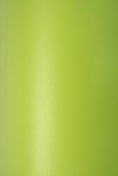 Fedrigoni Hârtie decorativă colorată metalizată Sirio Pearl 300g Bitter Green verde buc. 10A4