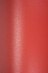 Hârtie decorativă colorată metalizată Majestic 120g Emporer Red roșu buc. 10A5