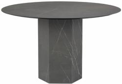 MICADONI Fekete márvány étkezőasztal Micadoni Sahara 120 cm (MIC120SAHARA4)