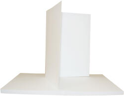  Hârtie simplă decorativă Lessebo Smooth 240g White alb buc. 25A5 cu pliere