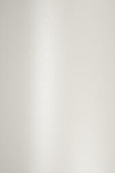 Hârtie decorativă colorată metalizată Majestic 120g Marble White alb buc. 10A5