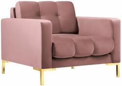 MICADONI Mamaia rózsaszín bársony fotel arany alappal (MICARM51E1MAMA4)