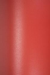 Favini Hârtie decorativă colorată metalizată Majestic 120g Emporer Red roșu buc. 10A4