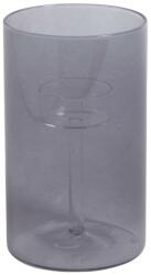 Kave Home Sötétszürke üveg gyertyatartó Kave Home Rylee 15 cm (LF-AA8832C15)