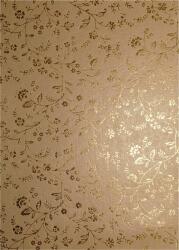  Hârtie decorativă metalizată auriu - auriu flori 56x76 1 buc