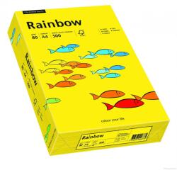 Hârtie decorativă colorată simplă Rainbow 160g R18 galben închis buc. 250A4