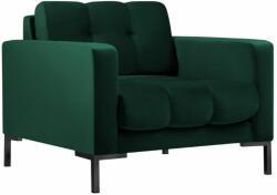 MICADONI Mamaia zöld bársony fotel fekete talppal (MICARM51F1MAMA6)