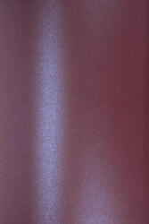 Hârtie decorativă colorată metalizată Majestic 120g Night Club Purple violet închis buc. 10A5