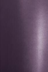 Hârtie decorativă colorată metalizată Aster Metallic 250g Deep Purple violet închis buc. 10A4