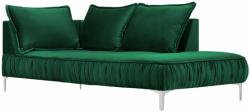 MICADONI Zöld bársony fotel MICADONI JARDANITE 213 cm, jobb (MICCHRJARDAN3)