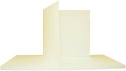  Hârtie simplă decorativă Lessebo Smooth 240g Ivory ecru buc. 25 K4-14, 5 cu pliere
