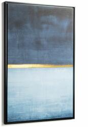 Kave Home Kék és arany absztrakt festmény Kave Home Wrigley 90 x 60 cm (LF-AA4907)
