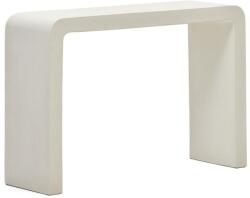Kave Home Fehér cement fésülködőasztal Kave Home Aiguablava 120 x 35 cm (LF-J0400014PR05)