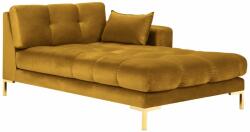 MICADONI Sárga bársony fotel MICADONI MAMAIA 185 cm arany alappal, eredeti (MIC_CHR_E1_MAMAIA5)