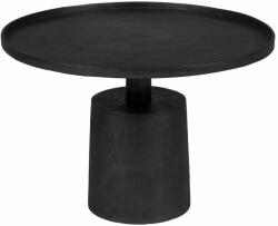 White Label Fekete fém kerek dohányzóasztal WLL MASON 60 cm (2300253)