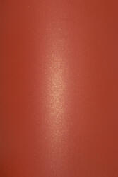  Hârtie decorativă colorată metalizată Aster Metallic 280g Ruby Gold auriu roșu 72x100 R125 1 buc