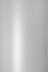  Hârtie decorativă colorată metalizată Sirio Pearl 125g Ice White alb buc. 10A5