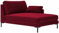 MICADONI Piros bársony fotel MICADONI JADE 160 cm, jobb (MICCHR51F1JADE1)