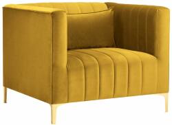 MICADONI ANNITE sárga bársony fotel, arany alappal (MICARMB12ANNITE2)