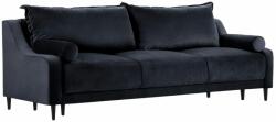 Micadoni Sötétkék bársony háromszemélyes kanapéágy MICADONI RUTILE 215 cm (MIC3SA3RUTILE2)