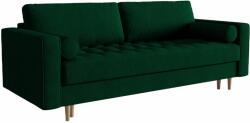 Micadoni Zöld bársony MICADONI Gobi háromszemélyes kanapéágy 225 cm (MIC3SF44F1GOBI3)