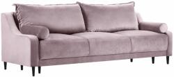 Micadoni Levendula rózsaszín bársony háromszemélyes kanapéágy MICADONI RUTILE 215 cm (MIC3SA3RUTILE1)