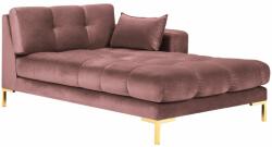 MICADONI Rózsaszín bársony fotel MICADONI MAMAIA 185 cm arany alappal, eredeti (MIC_CHR_E1_MAMAIA4)