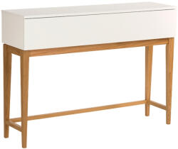 Woodman Fehér fésülködőasztal Woodman Blanco tölgyfa alappal 120x85 cm (123217008012)