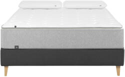 Kave Home Grafit fekete szövet ágy Kave Home Nikos 160 x 200 cm (LF-D096VA02)