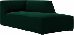 MICADONI Zöld bársony fotel MICADONI Ruby 181 cm, jobb (MICCHR44F1RUBY3)