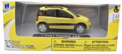 New Ray Toys Метална количка Newray - Fiat Panda 4х4, жълт, 1: 43 (19585D)