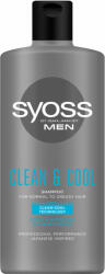 Syoss Sampon Men Clean Cool pentru par normal spre gras 440 ml