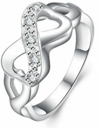 Antonia ezüstös-kristályos női gyűrű 56, 9 mm