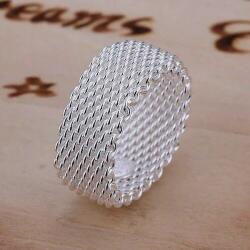  Maëlle ezüstös hálós gyűrű - 54, 3 mm