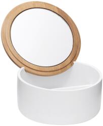Optima Doboz kozmetikai tükörrel Optima Libra kupakkal fehér/bambusz LIB56 (LIB56)
