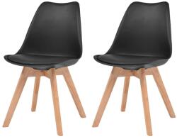 vidaXL 2 buc negru 244787