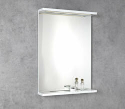 SAPHO Korin polcos tükör LED világítással 50x70 cm, fehér KO395S (KO395S)