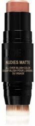 Nudestix Nudies Matte machiaj multifuncțional pentru ochi, buze și față culoare Nude Peach 7 g