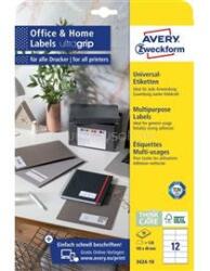 AVERY 3424-10 105x48mm 120db-os fehér univerzális etikett (AVERY_3424-10) (AVERY_3424-10)