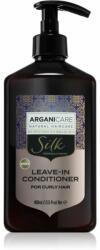 Arganicare Silk Protein Leave-In Conditioner balsam (nu necesita clatire) pentru păr creț 400 ml