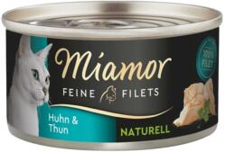 Miamor Feine Filets Naturell Chicken&Tuna 80g pui si ton in sos propriu, hrana pisica