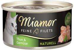 Miamor Feine Filets Naturell Tuna&Vegetables 80g ton si legume in sos propriu, hrana pisica adulta