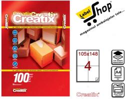 Creatix Etichete autocolante A4, 4 etichete coala A4, 105 x 148 mm (MF900714455)