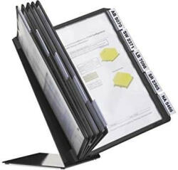 Durable Bemutatótábla tartó, 10 panelhez Vario asztali, A4, fekete - toptoner