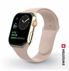 Swissten - Apple Watch curea de silicon pentru Apple Watch, 38-40 mm, nisip roz (46000105)