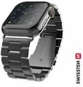 Swissten - Apple Watch curea metalică, 42-44 mm, negru (46000311)