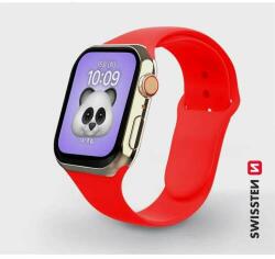 Swissten - Apple Watch curea de silicon, 42-44 mm, roșu (46000112)